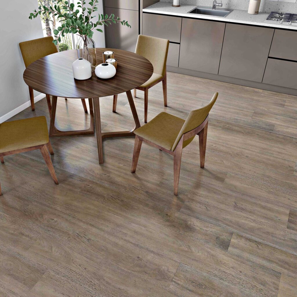 Cappuccino Oak-Waterproof Rigid Core Vinyl